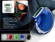 Colorido podómetro contador de calorías de ABS con gran pantalla LCD