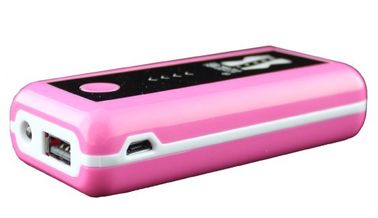 Mini rosa portátil universal USB del banco del poder para el iPhone/Samsung