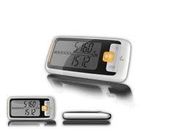Podómetro digital del contador de pasos de la salud del bolsillo del ODM 3D del OEM con el reloj y el modo de sueño