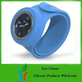 Reloj modificado para requisitos particulares y respetuoso del medio ambiente de la prenda impermeable del silicón de la palmada para los regalos de la promoción