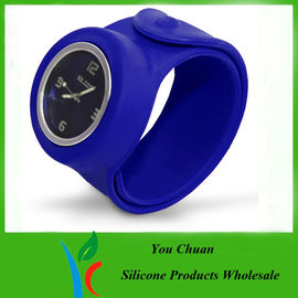 Reloj modificado para requisitos particulares y respetuoso del medio ambiente de la prenda impermeable del silicón de la palmada para los regalos de la promoción