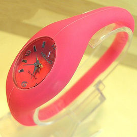Peso ligero respetuoso del medio ambiente del reloj de la pulsera del silicón de la energía para las mujeres