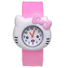 Regalos de cumpleaños lindos del reloj del puño del reloj de la pulsera del silicón de la muchacha del muchacho de los niños del HELLO KITTY