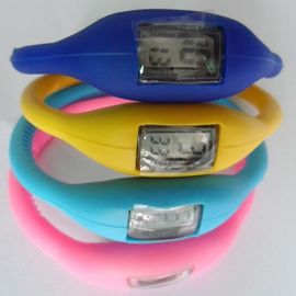 Reloj de goma del ion del anión del reloj de la pulsera del silicón de Digitaces con los materiales respetuosos del medio ambiente