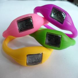 Reloj de goma del anión del ion de la jalea del reloj de la pulsera del silicón de los colores de Pms con la Seda-Pantalla impresa