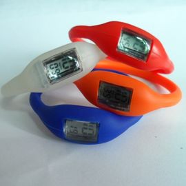 Reloj de goma del anión del ion de la jalea del reloj de la pulsera del silicón de los colores de Pms con la Seda-Pantalla impresa