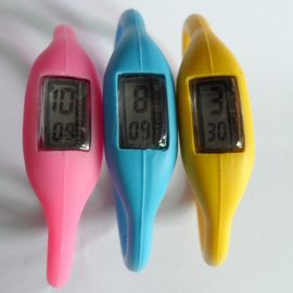 Reloj unisex de la pulsera del silicón, reloj de goma de la pulsera de la prenda impermeable del ion de la jalea de los deportes