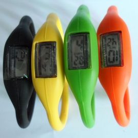 Reloj unisex de la pulsera del silicón, reloj de goma de la pulsera de la prenda impermeable del ion de la jalea de los deportes