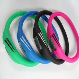 Reloj unisex de la pulsera del silicón, reloj de la nadada del cuarzo de los deportes del anión de la jalea