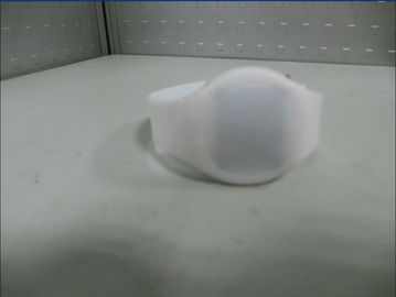 Reloj llevado estupendo de Screnn del tacto del silicón del reloj blanco de la pulsera Niza