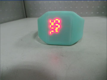 Reloj llevado de moda de Screnn del tacto del reloj de la pulsera del silicón de 12 colores