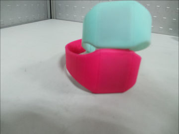 Reloj de la pulsera del silicón del OEM/del ODM, reloj llevado del tacto con la banda de la PU