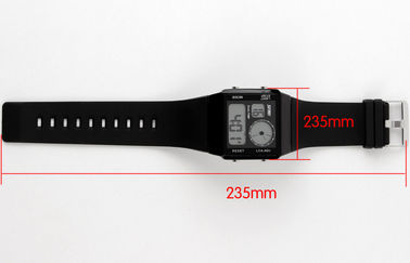 Tiempo dual del reloj análogo-digital unisex del paso acelerado con 5 contraluces de los colores