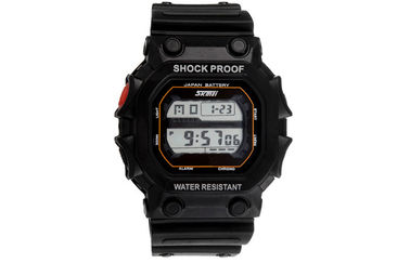 Relojes para hombre de la hebilla del contraluz del EL del reloj de Digitaces del deporte del cuadrado de Skmei