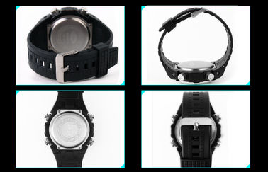Relojes electrónicos de la PU del carillón por hora del reloj de Digitaces de la cara grande para el hombre