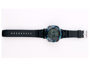 Exhibición grande del LCD de Digitaces de la alarma diaria multifuncional impermeable negra del reloj