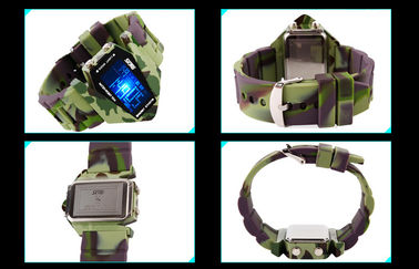 Reloj unisex multifuncional de los militares de la atmósfera del contraluz 3 del EL del reloj de Digitaces