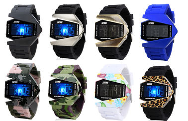 Reloj unisex multifuncional de los militares de la atmósfera del contraluz 3 del EL del reloj de Digitaces