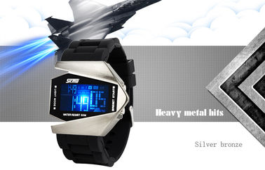 Reloj unisex multifuncional de los militares de la atmósfera del contraluz 3 del EL del reloj de Digitaces