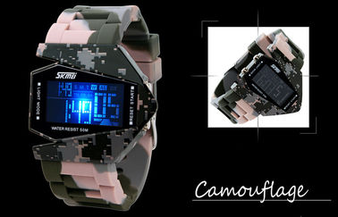 Reloj unisex multifuncional de los militares de la atmósfera del contraluz 3 del EL del reloj de Digitaces