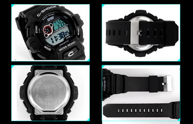 12/24 prendas impermeables de la atmósfera del reloj 3 del LCD del choque de la hora para los hombres jovenes
