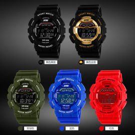 Reloj de Digitaces multifuncional de la exhibición del LCD con el estuche de plástico del ABS