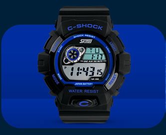5 resistentes de agua multifuncionales del reloj de la atmósfera Digitaces, reloj del LCD
