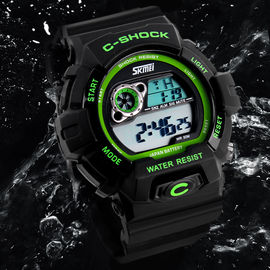 5 resistentes de agua multifuncionales del reloj de la atmósfera Digitaces, reloj del LCD
