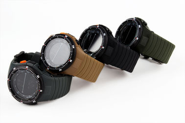Reloj multifuncional negro del LCD Digital con la luz de la parte posterior del EL