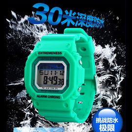 El reloj de Digitaces multifuncional rosado para los niños, 12H/24H da formato