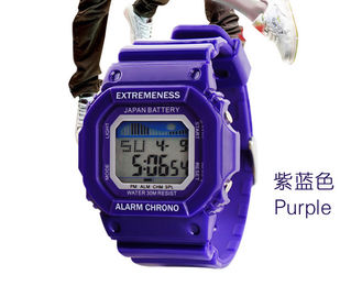 El reloj de Digitaces multifuncional rosado para los niños, 12H/24H da formato