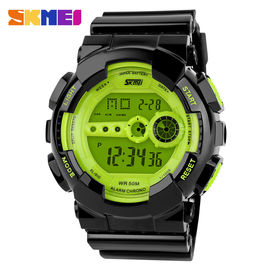 Correa multifuncional de la PU del modelo del S-Choque del reloj de Digitaces para la juventud de los estudiantes