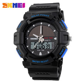 Prenda impermeable solar de los relojes de Digitaces de los deportes de los regalos de la Navidad con el movimiento del LCD