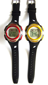 Relojes vibrantes de acero inoxidables multifuncionales de la alarma de la caja trasera del reloj de Digitaces