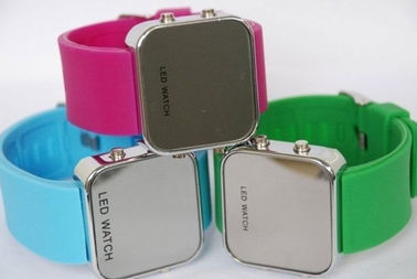 Relojes coloridos durables de la pulsera del reloj/del silicón de la pulsera del silicón