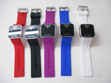 Relojes coloridos durables de la pulsera del reloj/del silicón de la pulsera del silicón