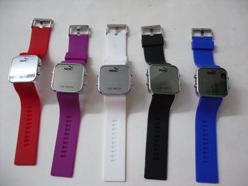 Relojes coloridos durables de la pulsera del reloj/del silicón de la pulsera del silicón