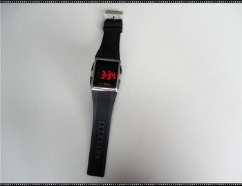 Reloj modificado para requisitos particulares suavidad de la pulsera del silicón de los deportes, relojes blancos de la correa