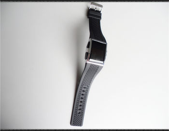 Reloj modificado para requisitos particulares suavidad de la pulsera del silicón de los deportes, relojes blancos de la correa