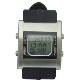 Reloj rectangular multifuncional de la vibración del G-choque del contraluz del EL del reloj de Digitaces