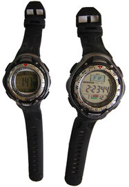 Reloj multifuncional de la PU LCD del deporte de la alarma diaria unisex del reloj