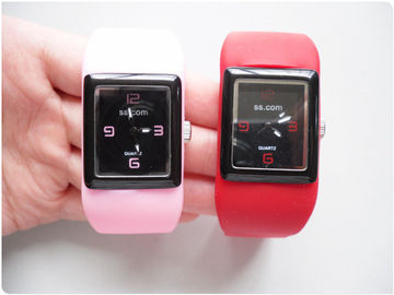 Reloj fresco de la pulsera del cuarzo del silicón del color de la fruta