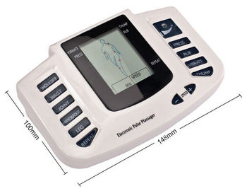 Massager electrónico del pulso del alivio elegante portátil con el cojín del electrodo de los diez