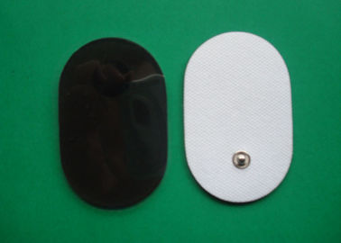 Forma negra/del blanco los 50*80MM del óvalo/cojín del electrodo para la máquina de la terapia de Digitaces, cojines no tejidos de la unidad de los diez