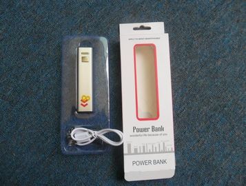 2600mAh banco portátil del poder del metal USB, negro de plata verde rosado rojo