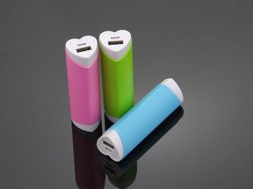 Banco portátil del poder del lápiz labial USB de la forma del corazón para Iphone/IPod, colorido