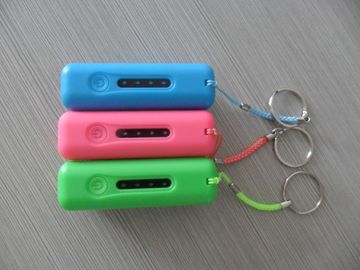 banco portátil del poder de 2600mAh USB con la luz del LED, rojo/rosa/verde