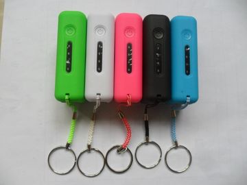 banco portátil del poder de 2600mAh USB con la luz del LED, rojo/rosa/verde