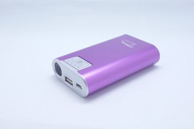 Banco portátil 6600mAh del poder del metal USB de la cámara digital con la antorcha del LED