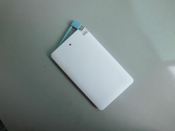 Banco delgado portátil 4000mAh del poder del Li-ion para el teléfono móvil/Ipad, blanco